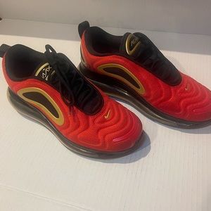 Nike Airmax 720 size 8 red and gold